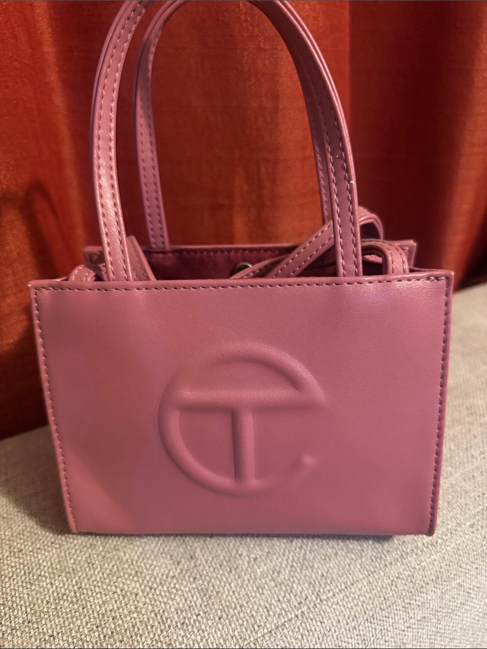 Telfar Pink Mini Shopping Bag